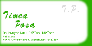timea posa business card